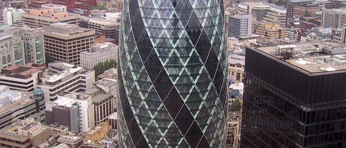 30 St Mary Axe (the Gherkin) in London, one of the J. Safra Group's most prominent real estate holdings