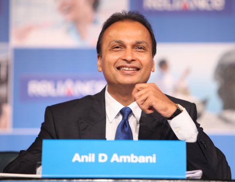 Anil Ambani at a Reliance Communications event