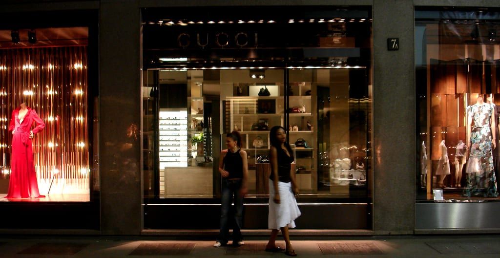 Gucci flagship store on Via Montenapoleone, Milan