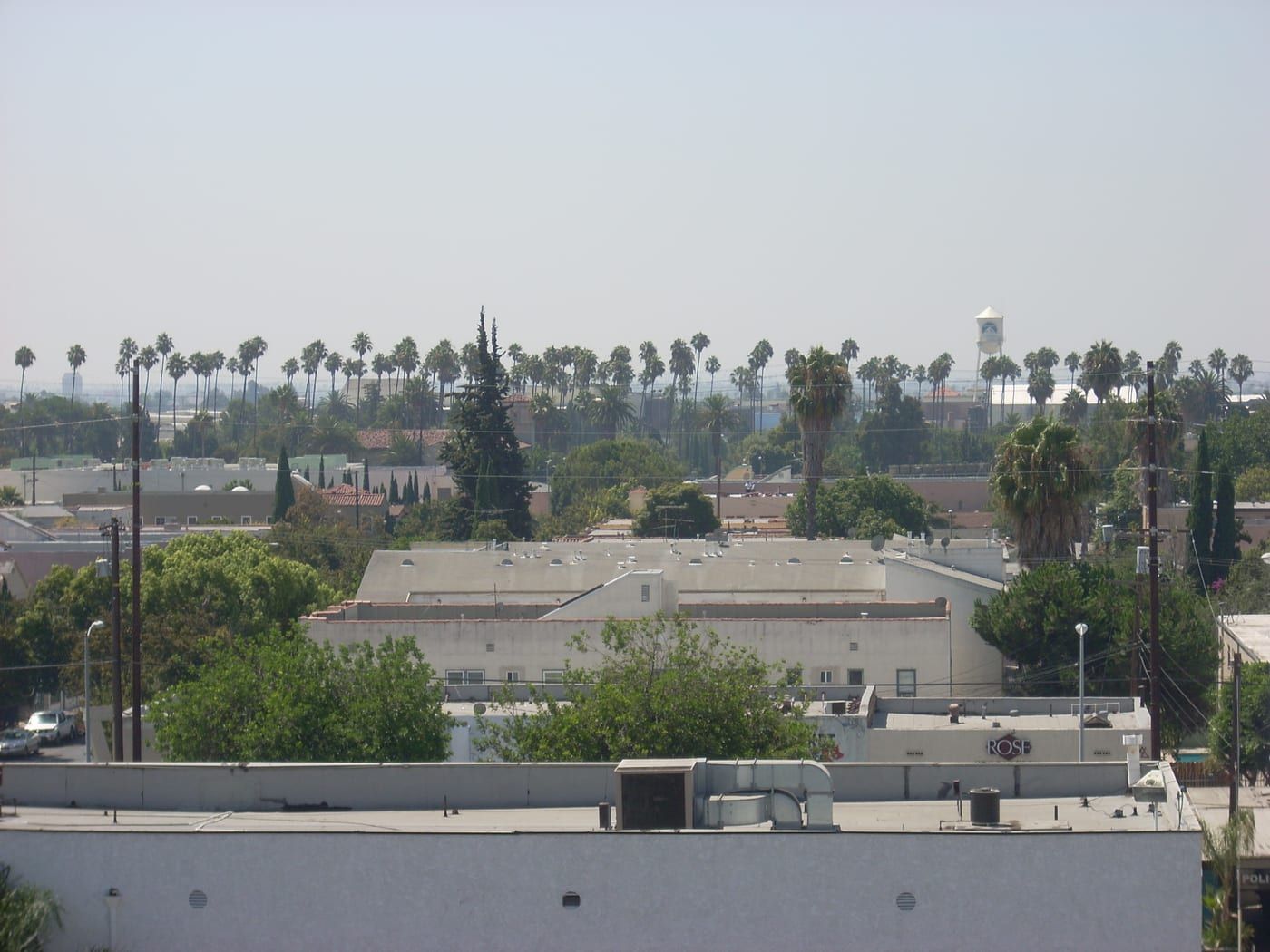 The Paramount Pictures water tower at the Hollywood studio lot