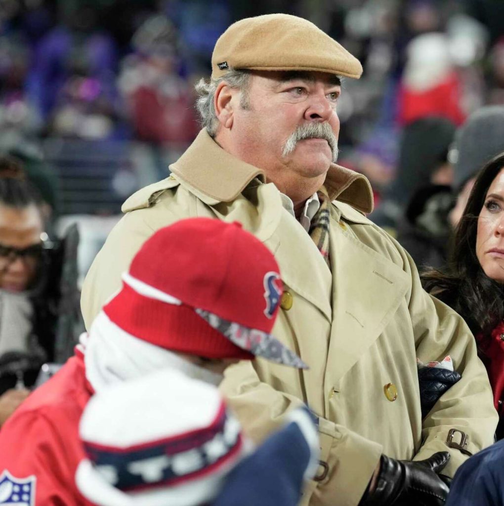 Cal McNair and wife Hannah Hartland on the Houston Texans sideline